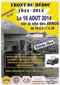 Front du Médoc : Commémoration 70 ans