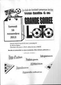 LOTO DU FOOTBALL ASLA