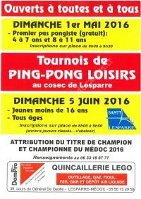 Premiers pas pongistes