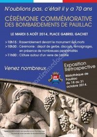 Cérémonie Commémorative des Bombardements de Pauillac