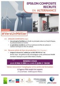 Epsilon Composite recrute en alternance