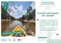 Chantier participatif en canoë