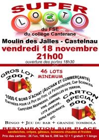 LOTO  du FSE du collège Canterane de Castelnau-de-Médoc