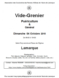 Vide-Grenier (dont Espace spécial Puériculture)