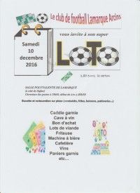 GRAND LOTO DU FOOTBALL LAMARQUE ARCINS