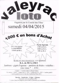Loto du comité des fêtes