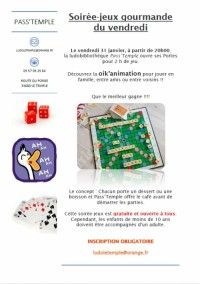 Soirée-jeux gourmande !