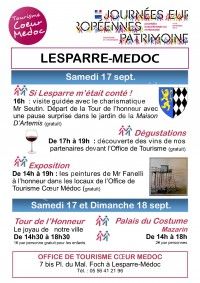 JOURNEES DU PATRIMOINE A LESPARRE