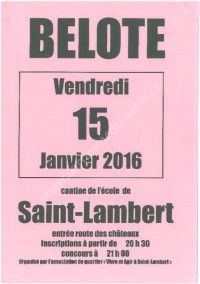 Concours de Belote