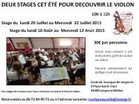 stage découverte violon
