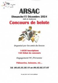 CONCOURS DE BELOTE