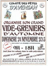 Vide-greniers organisé par le comité des fêtes d'Avensan