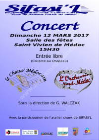 Concert Orchestre Nord Médoc et Choeur Médocain