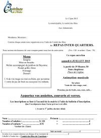 Repas Inter-Quartiers