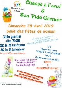 Chasse à l'oeuf & son vide grenier