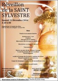 Réveillon de la Saint Sylvestre 2016
