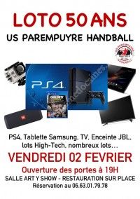 LOTO 50 ANS US PAREMPUYRE HANDBALL
