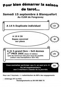 Tournoi de Tarot