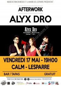 Afterwork : Alyx Dro Trio en concert
