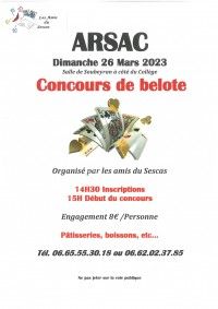 CONCOURS DE BELOTE