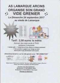 Vide Grenier du Football Lamarque Arcins