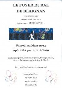 Soirée Années 70 à 2000