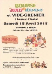 Bourse aux Jouets & Vêtements, Vide-grenier