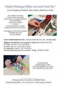 Ateliers Mosaïque tout l'été