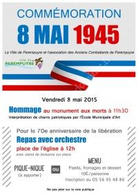 Cérémonie du 8 mai 1945