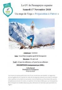 Stage de Yoga Préparation à l'Hiver