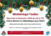 Viens décorer ta bibliothèque pour Noël