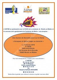 Réunion de Sensibilisation : Arnaques et démarchages au domicile