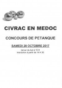 Concours de pétanque