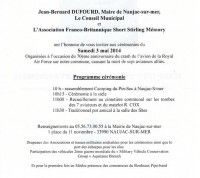 Cérémonie des aviateurs au Pin Sec