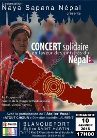 Concert Solidaire en Faveur des Sinistrés du Népal