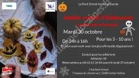 Atelier créatif d'Halloween et goûter de la frousse