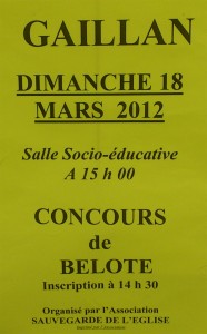 Concours de Belote