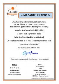 Gym douce pour seniors