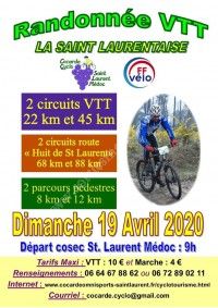 Randonnée VTT La Saint Laurentaise 2020
