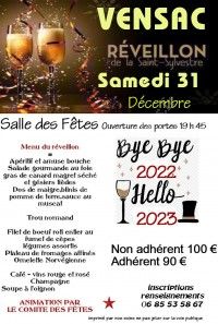 REVEILLON DU NOUVEL AN 2023