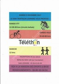 RANDO du Téléthon 2017