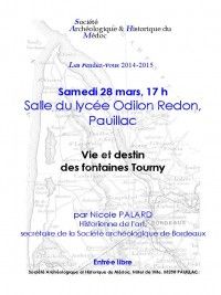 Conférence : VIE ET DESTIN DES FONTAINES TOURNY