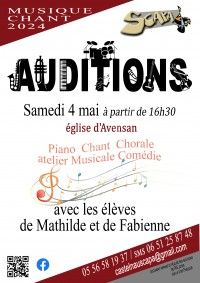 AUDITION PIANO ET CHANT