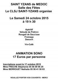 Soirée avec Animation Sono