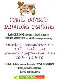 Portes ouvertes DANSE EN LIGNE & SQUARE DANCE