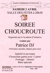 Soirée choucroute