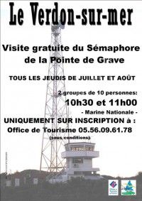 Visite du Sémaphore de la Pointe de Grave