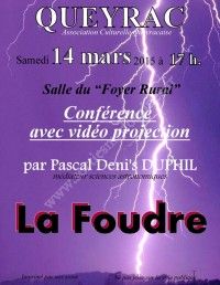 Conférence avec Vidéo Projection sur La Foudre