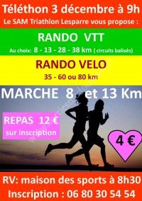 Téléthon 2016 SAM Triathlon Lesparre