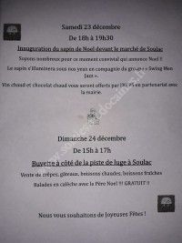 Inauguration du sapin de Noël